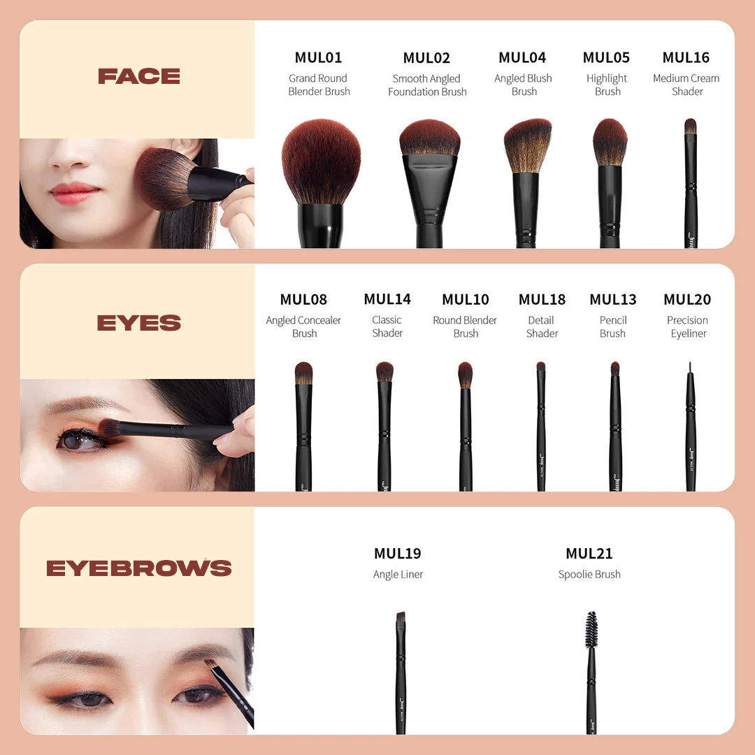 Jessup Beauty 13pcs Black Essential Collection - Image 6