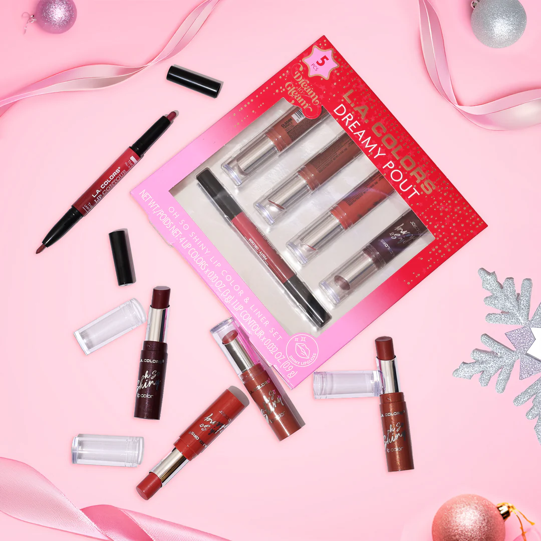 L.A. Colors 5 Pcs Dreamy Pout Lip Balm Set - Dreamy Pout - Image 8