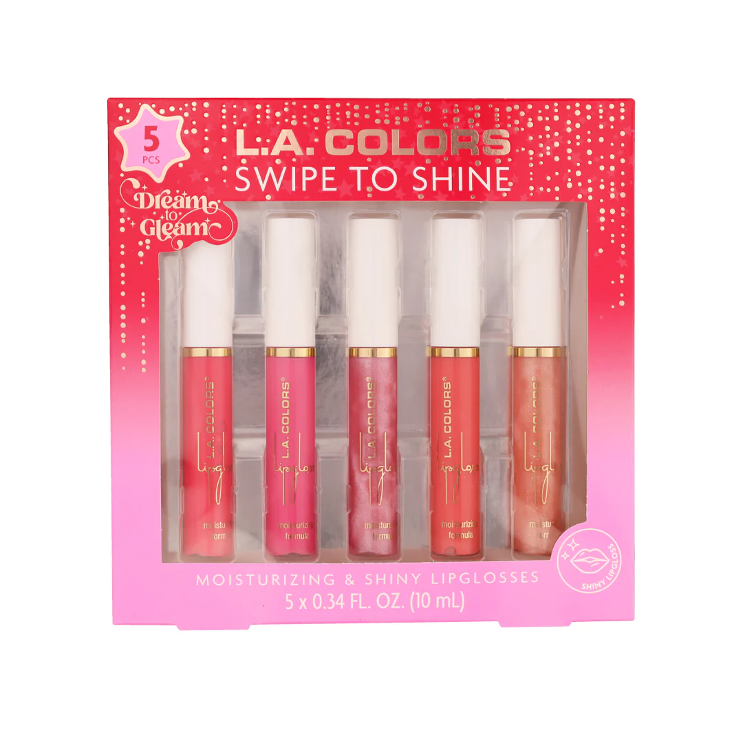 L.A. Colors 5 Pcs Moisturizing Lip glosses Set - Swipe to Shine - Image 7