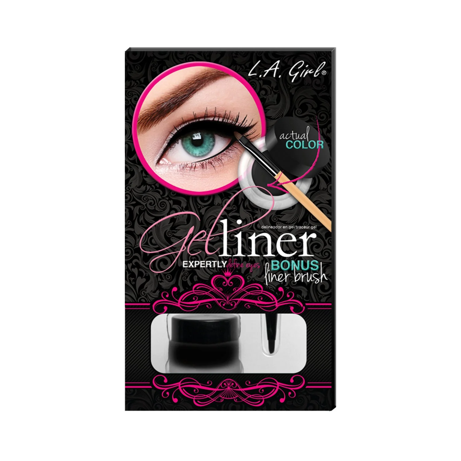 L.A. Girl Gel Liner Kit - Very Black - Image 4