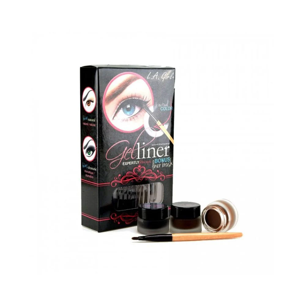 L.A. Girl Gel Liner Kit - Very Black - Image 5