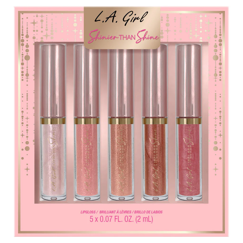 L.A. Girl Shinier Than Shine 5pc Lip gloss Set - Image 4