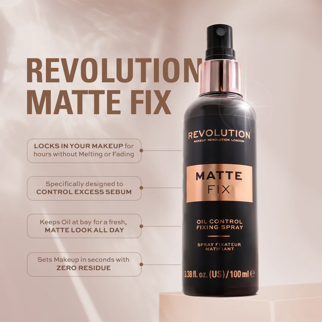Makeup Revolution Oil Control Fixing Spray - Image 10