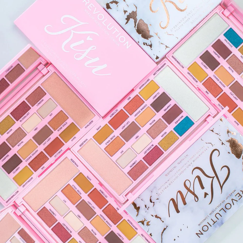 Makeup Revolution X Kisu Shadow & Highlighter Palette - Image 5