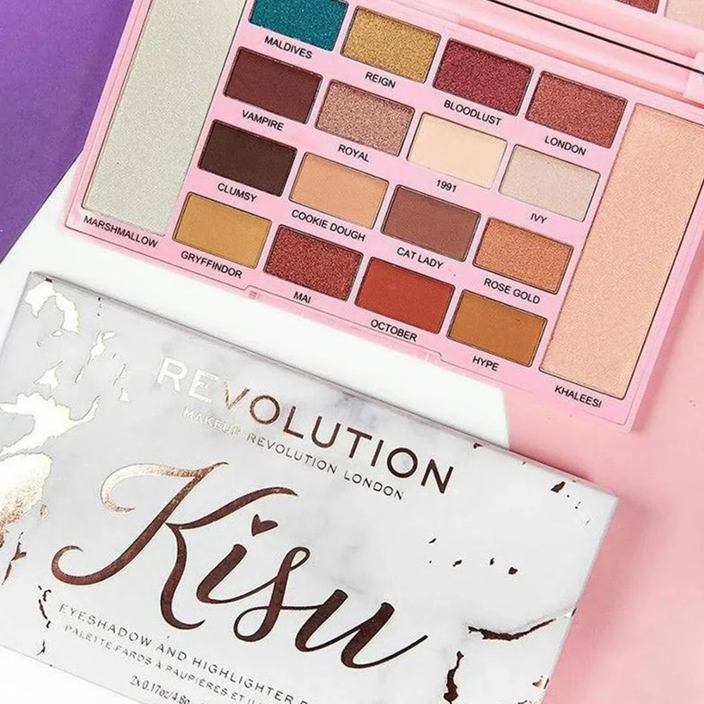 Makeup Revolution X Kisu Shadow & Highlighter Palette - Image 6