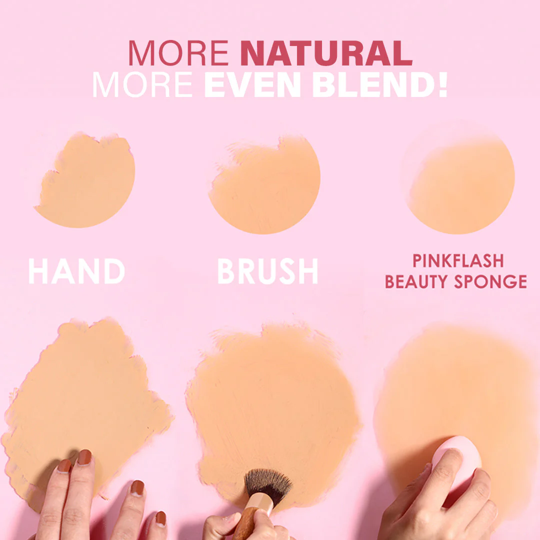 PINKFLASH Beauty Blender Pink - Image 4