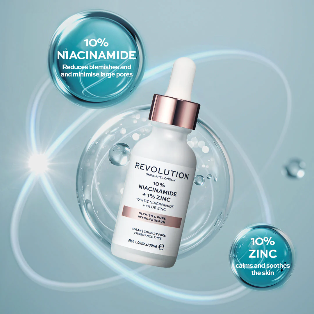 Revolution Skincare Blemish and Pore Refining Serum - 10% Niacinamide + 1% Zinc - Image 4