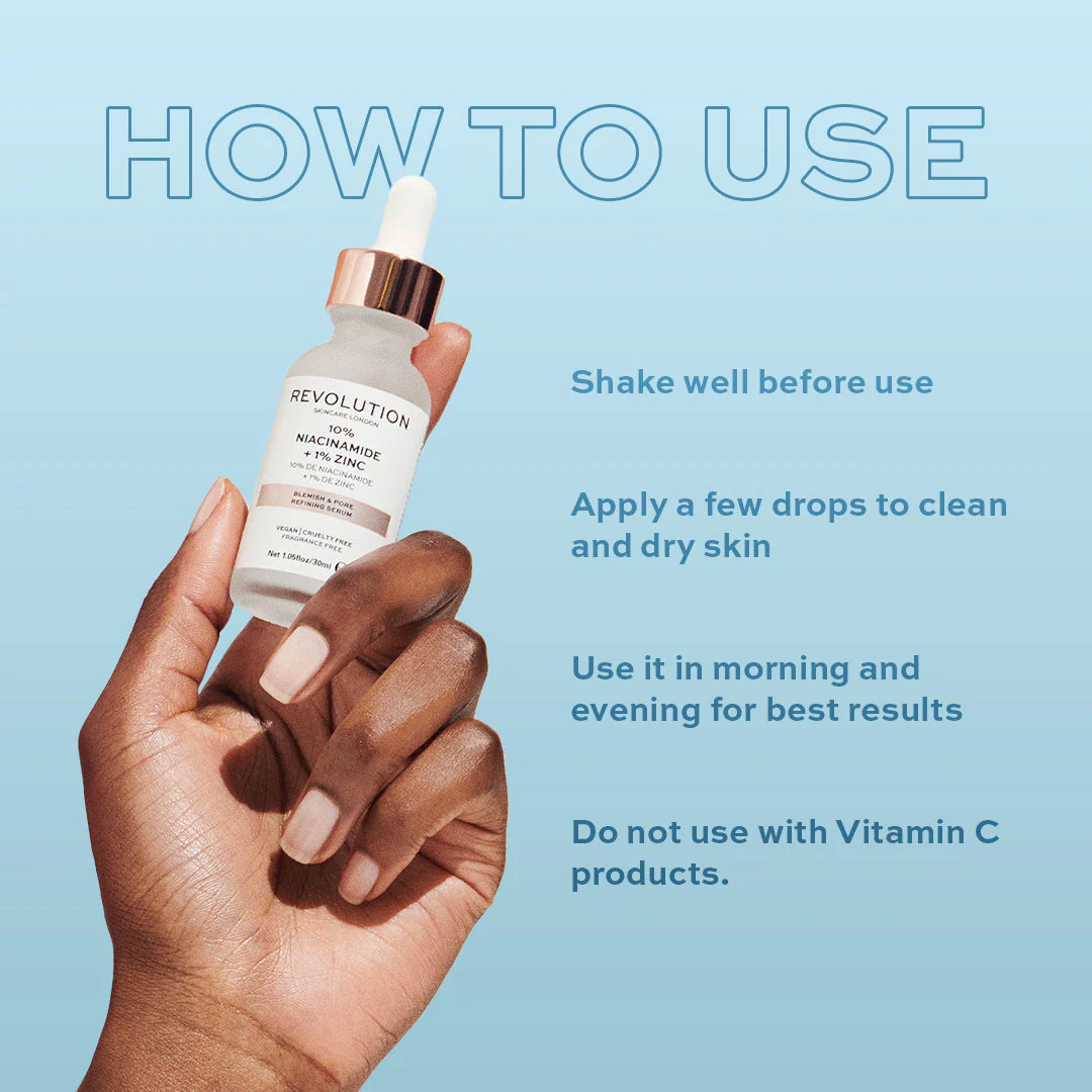 Revolution Skincare Blemish and Pore Refining Serum - 10% Niacinamide + 1% Zinc - Image 6